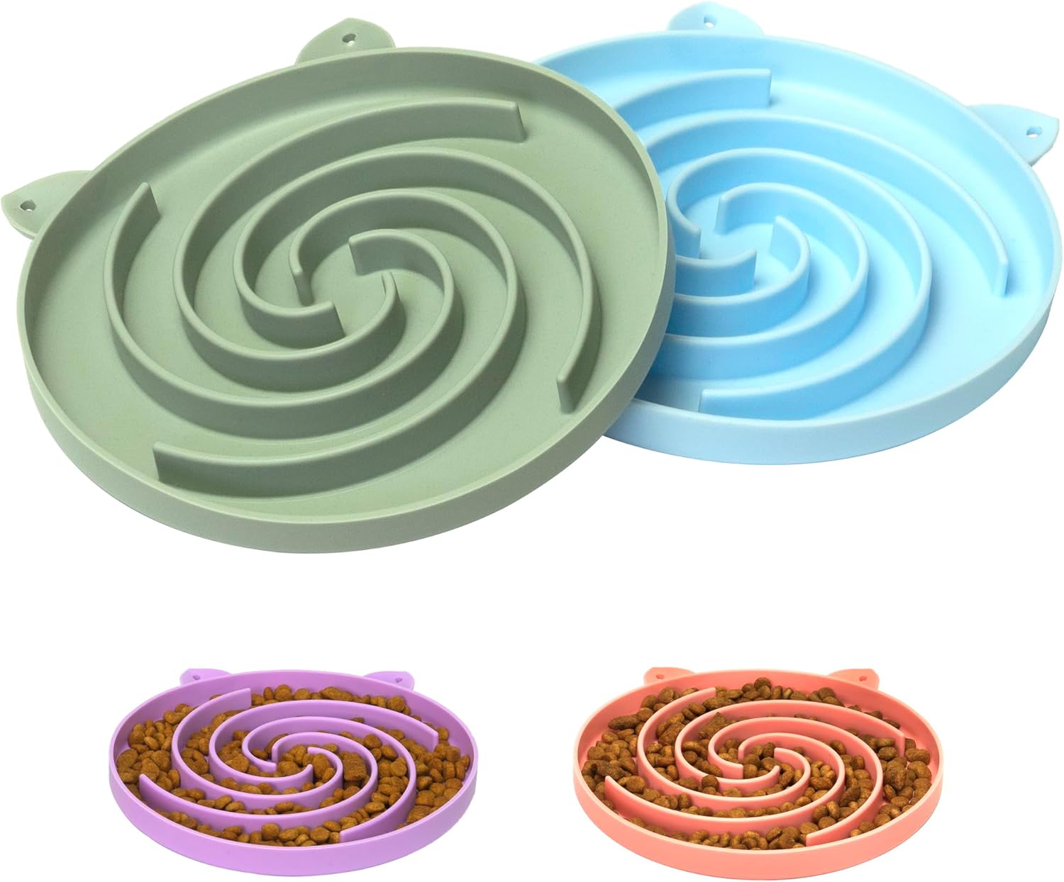 Silicone Slow Feeder Cat Bowl