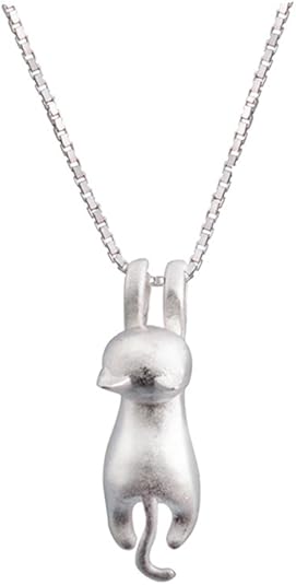 Sterling Silver Cat Necklace