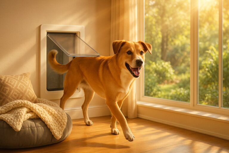 15 Clever Dog Door Ideas for Walls, Screens, and Sliding Glass Doors