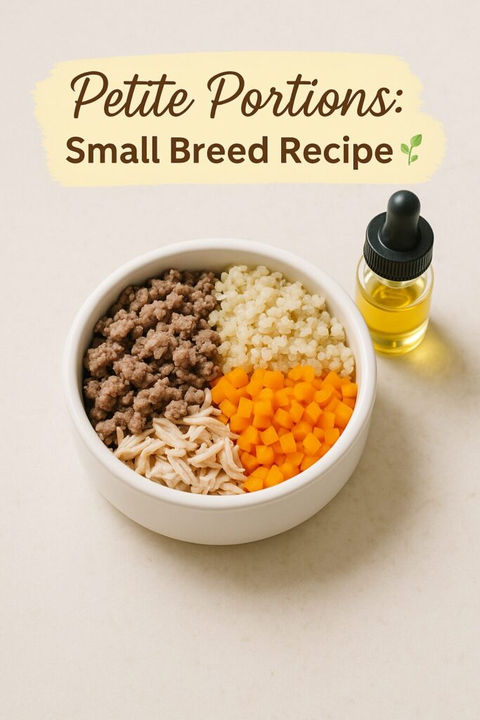 Petite Portions: Small Breed Recipe