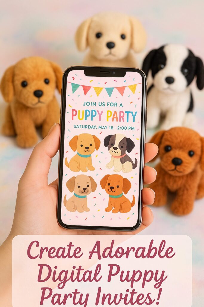 Cute Invitation Text Ideas for puppy party