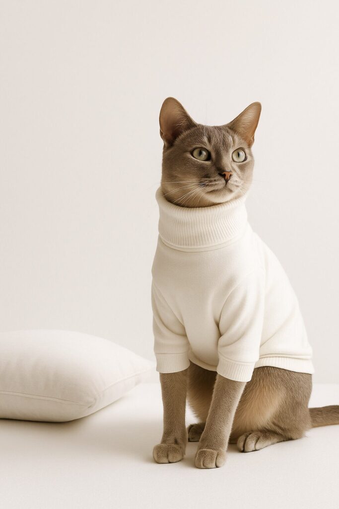 cat photoshoot idea minimalist